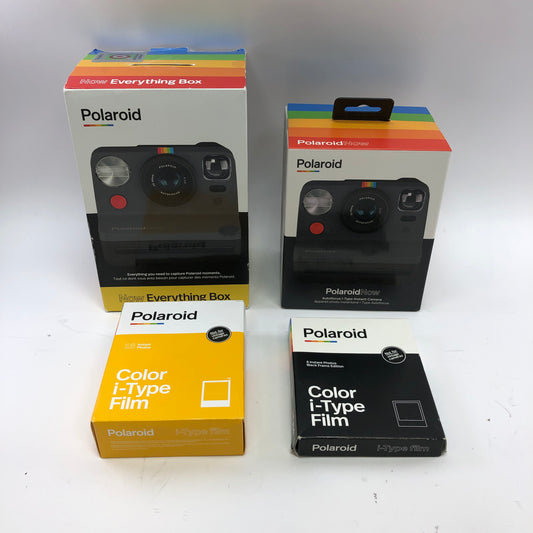 New Polaroid Now Black Autofocus i-Type Instant Camera PRD009028 With Extra Film