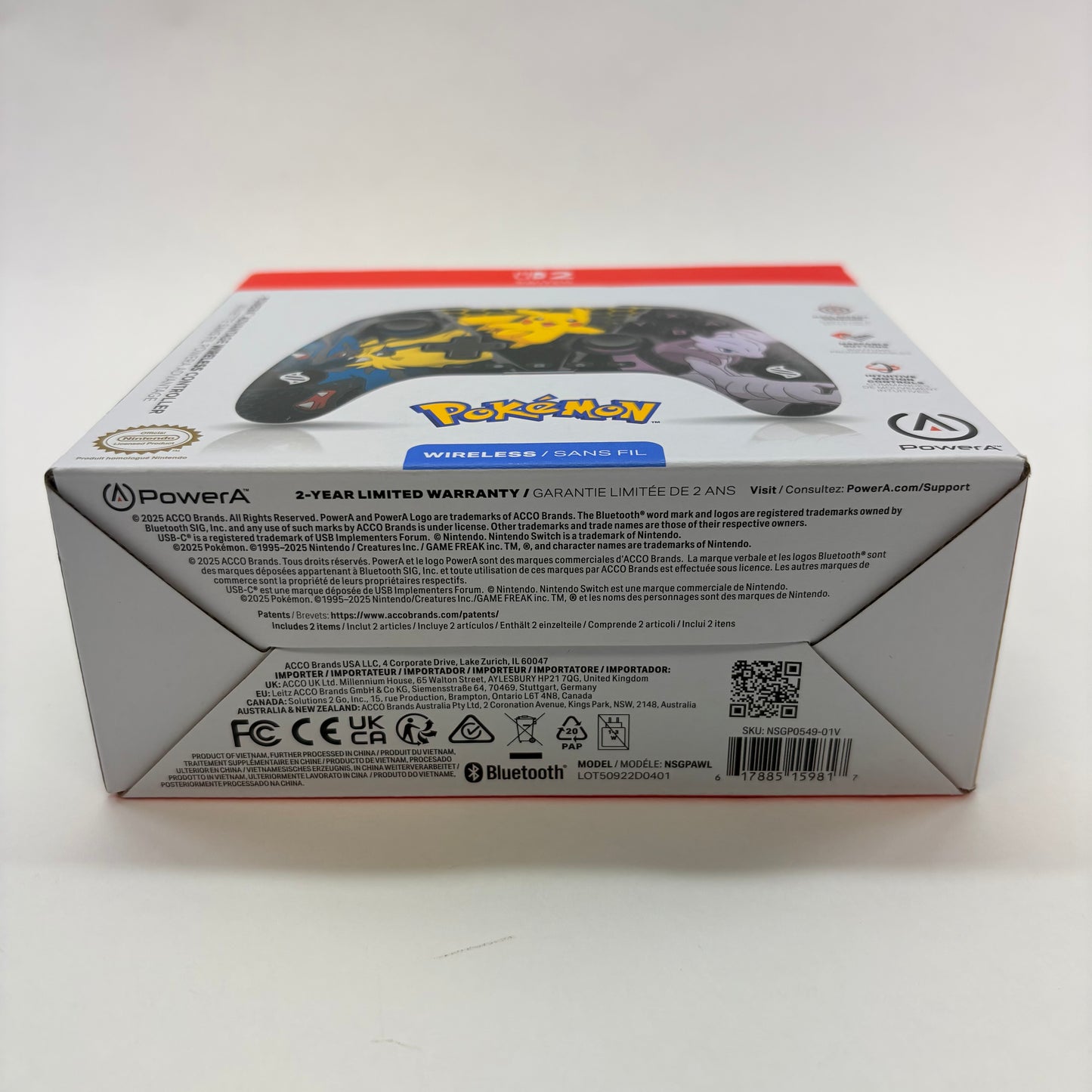 New Nintendo Power A Advantage Wireless Controller Controller NSGPAWL Pokemon