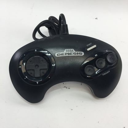 Sega Genesis Video Game Console Black MK-1631 w Controller and 3 Games