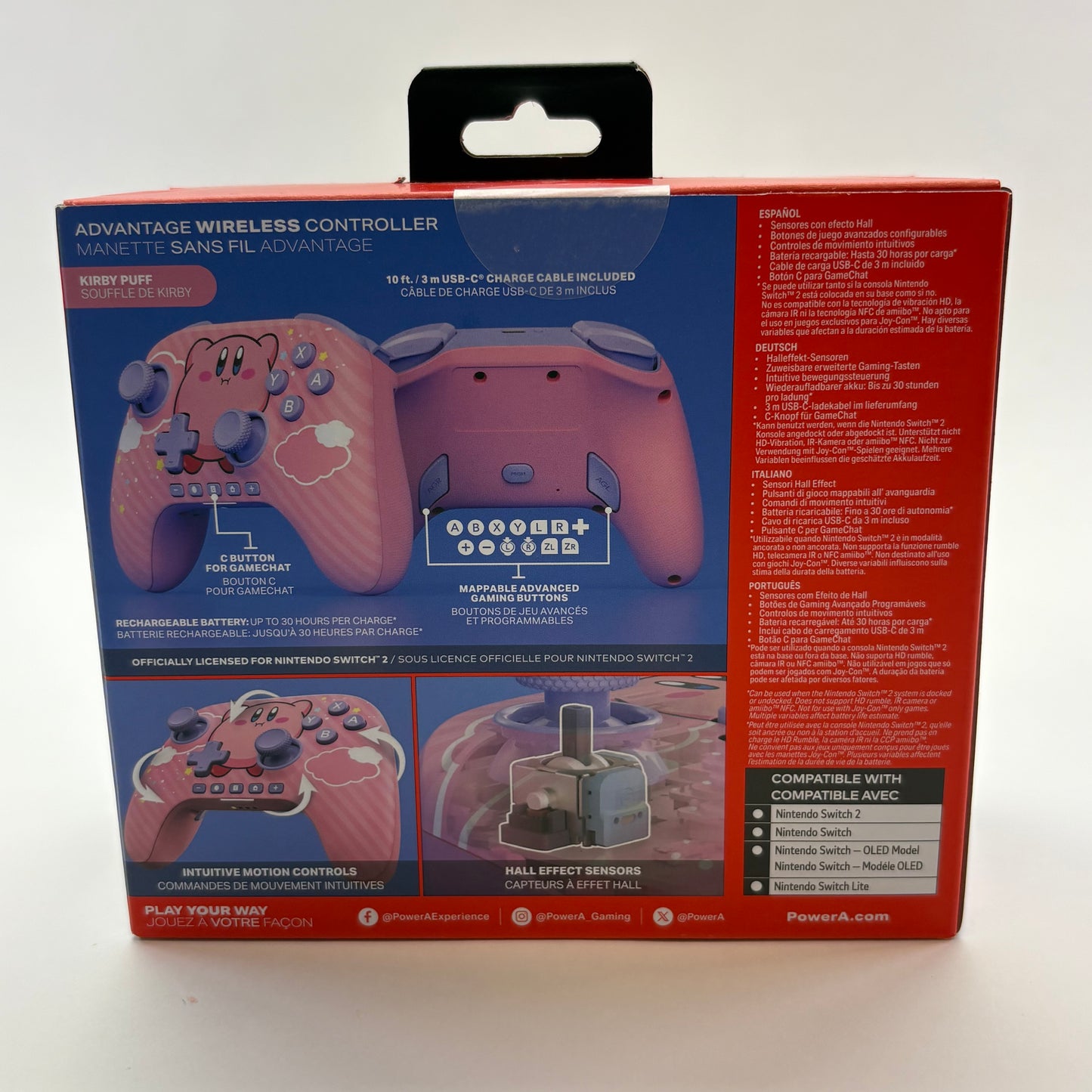 New Nintendo Power A Wireless Controller NSGPAWL Multi-Colored