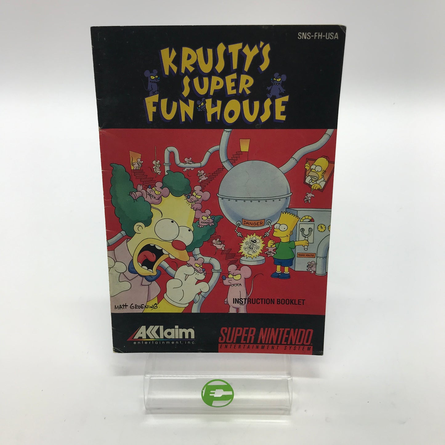 Krusty's Super Fun House (Super Nintendo SNES, 1992) Tested Works