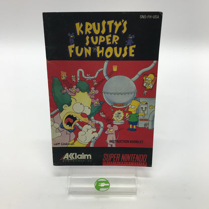Krusty's Super Fun House (Super Nintendo SNES, 1992) Tested Works