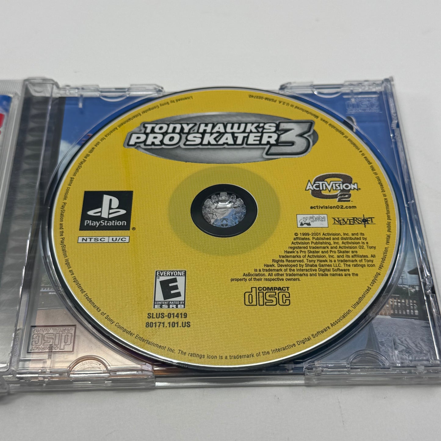 Tony Hawk 3 (Sony PlayStation 1 PS1, 2001)