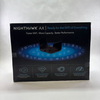 NETGEAR Nighthawk AX Dual Band WiFi 6 RAX120-100NAS AX6000