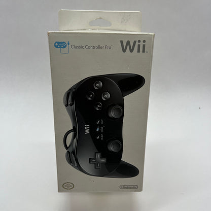 New Nintendo Wii Classic Pro Controller RVLAR2KUSZ Black