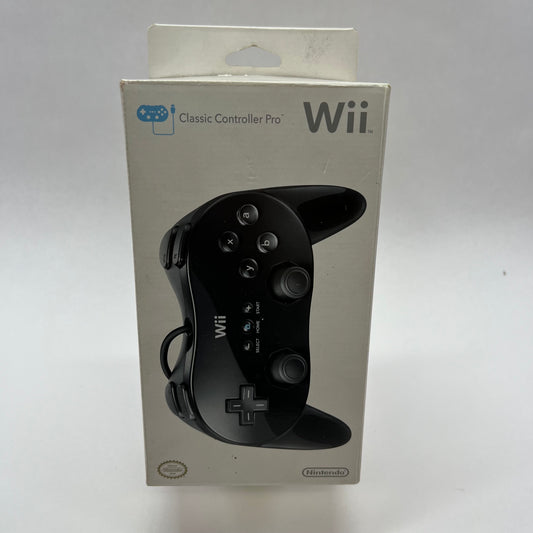 New Nintendo Wii Classic Pro Controller RVLAR2KUSZ Black