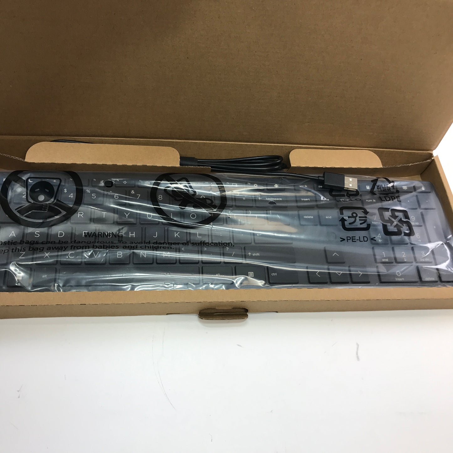 New HP Halley USB Keyboard DIB US HSA-P010K Lot of 4 HP USB Keyboard