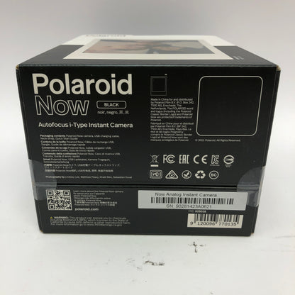 New Polaroid Now Black Autofocus i-Type Instant Camera PRD009028 With Extra Film