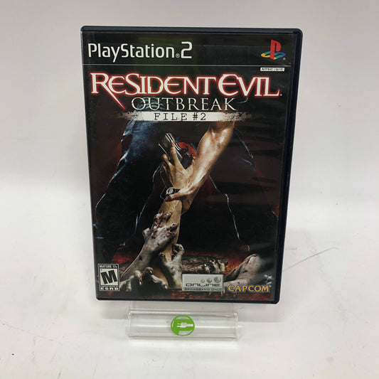 Resident Evil Outbreak File 2 (Sony PlayStation 2 PS2, 2005) CIB w Rebate Card