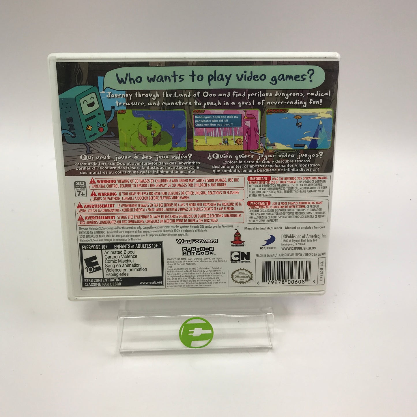 Adventure Time: Hey Ice King (Nintendo 3DS, 2012) Complete in Original Box, CIB