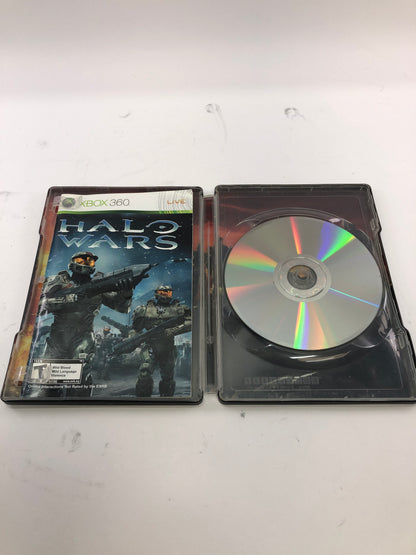 Halo Wars (Microsoft Xbox 360, 2009) CIB Steel Book Case