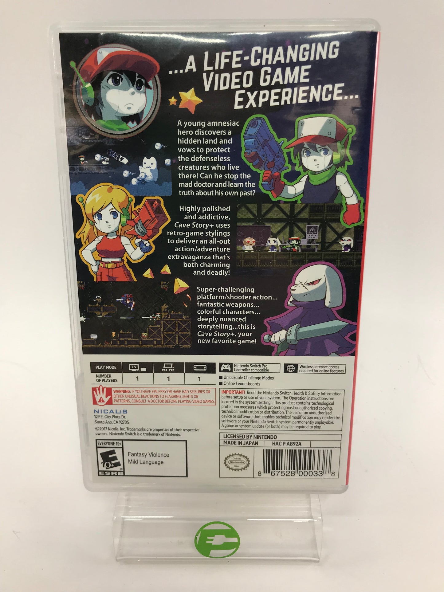 Cave Story+ (Nintendo Switch, 2017) Tested, CIB, Soundtrack, Manual