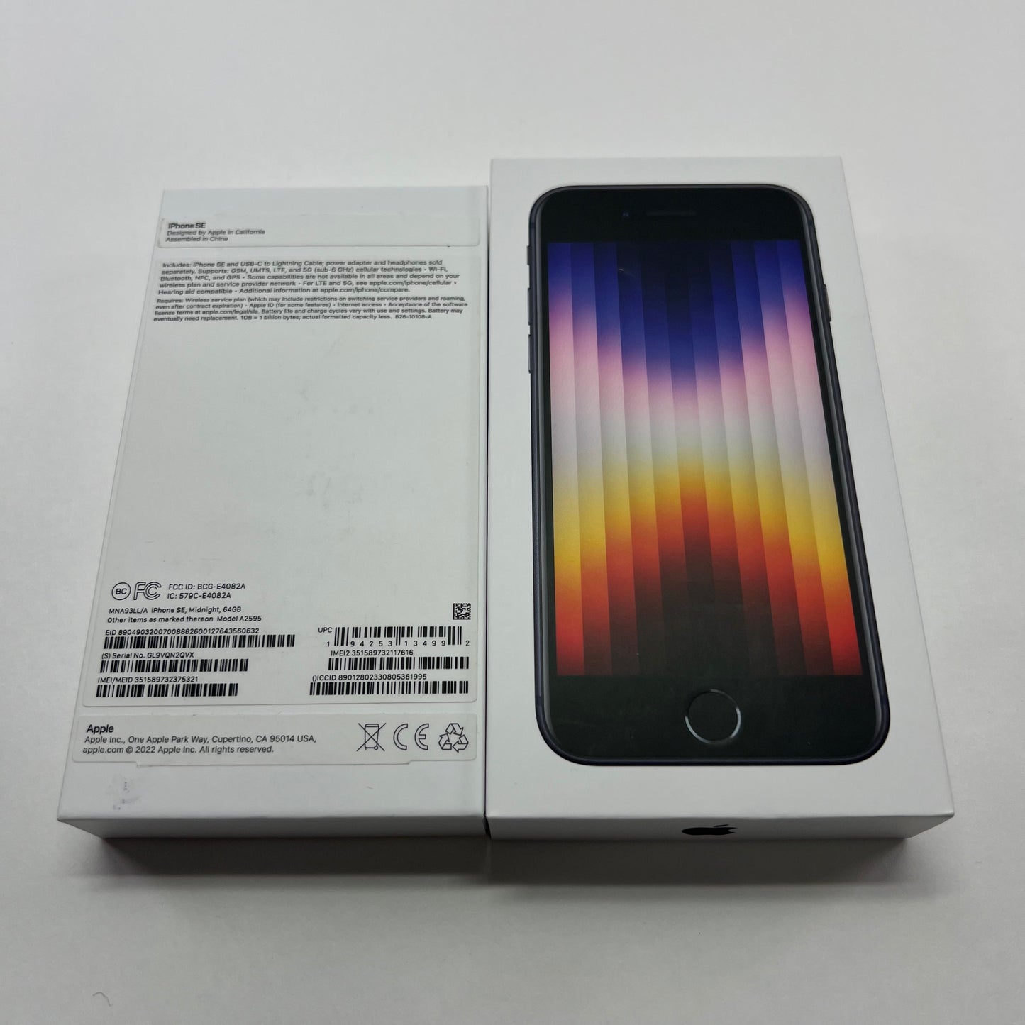 Factory Unlocked Apple iPhone SE 3rd Gen 64GB Midnight MNA93LL/A