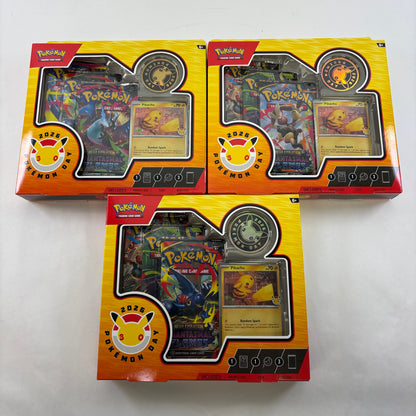 Lot of 3 - New Pokémon TCG Pokemon Day 2026 Anniversary Box