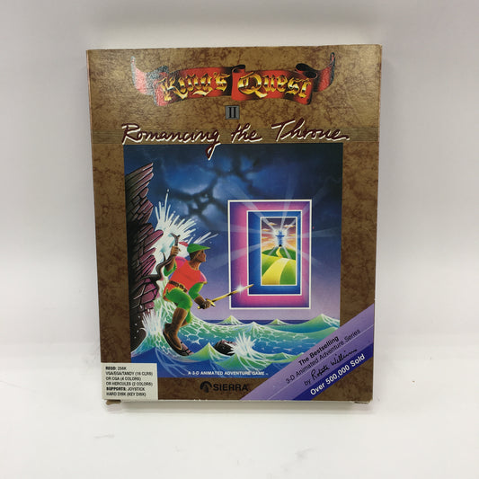 King's Quest II: Romancing the Throne [Sierra's Starter Pack] (PC, 1986) CIB