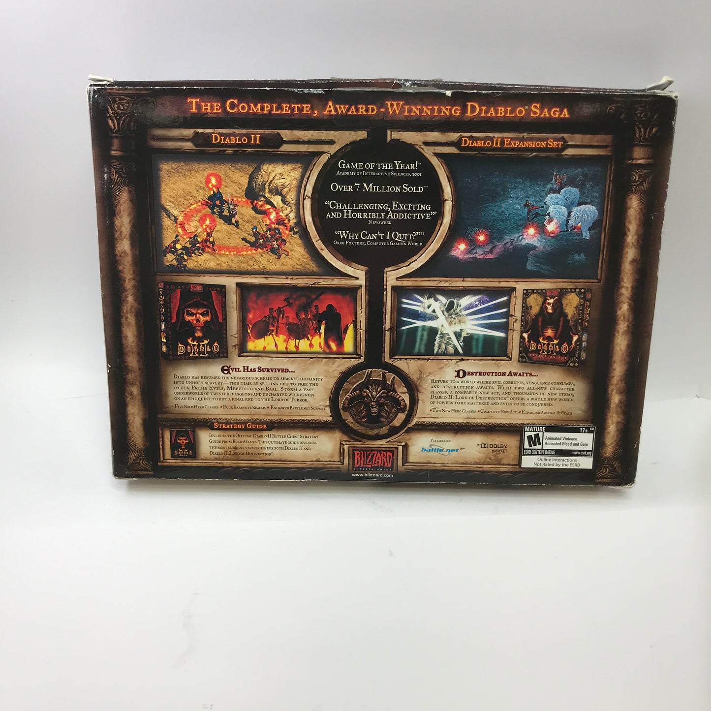 Diablo [Battle Chest] (PC, 2001) Complete in Original Box w/ Strategy Guide, CIB