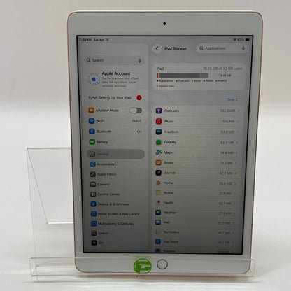 WiFi Only Apple iPad 8th Gen 32GB Gold