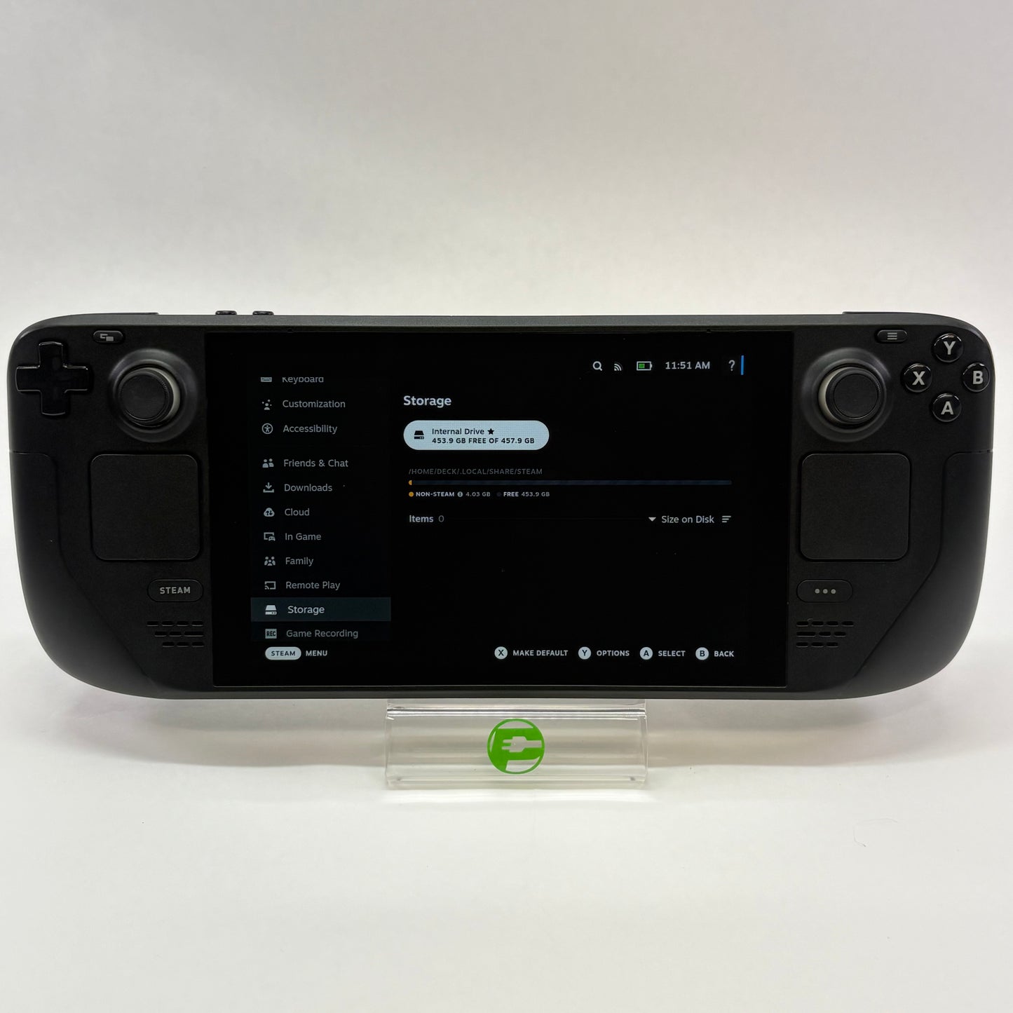 Valve Steam Deck 7" AMD 7nm Ryzen APU 16GB RAM 512GB Black 1010