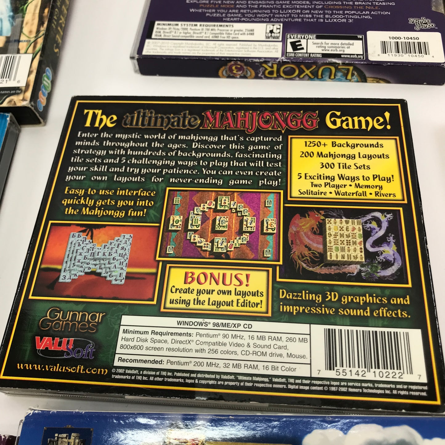 Lot of 9 Find-It, Multi-Game Packs for PC [Luxor, Mahjongg, Atari2600 and More]