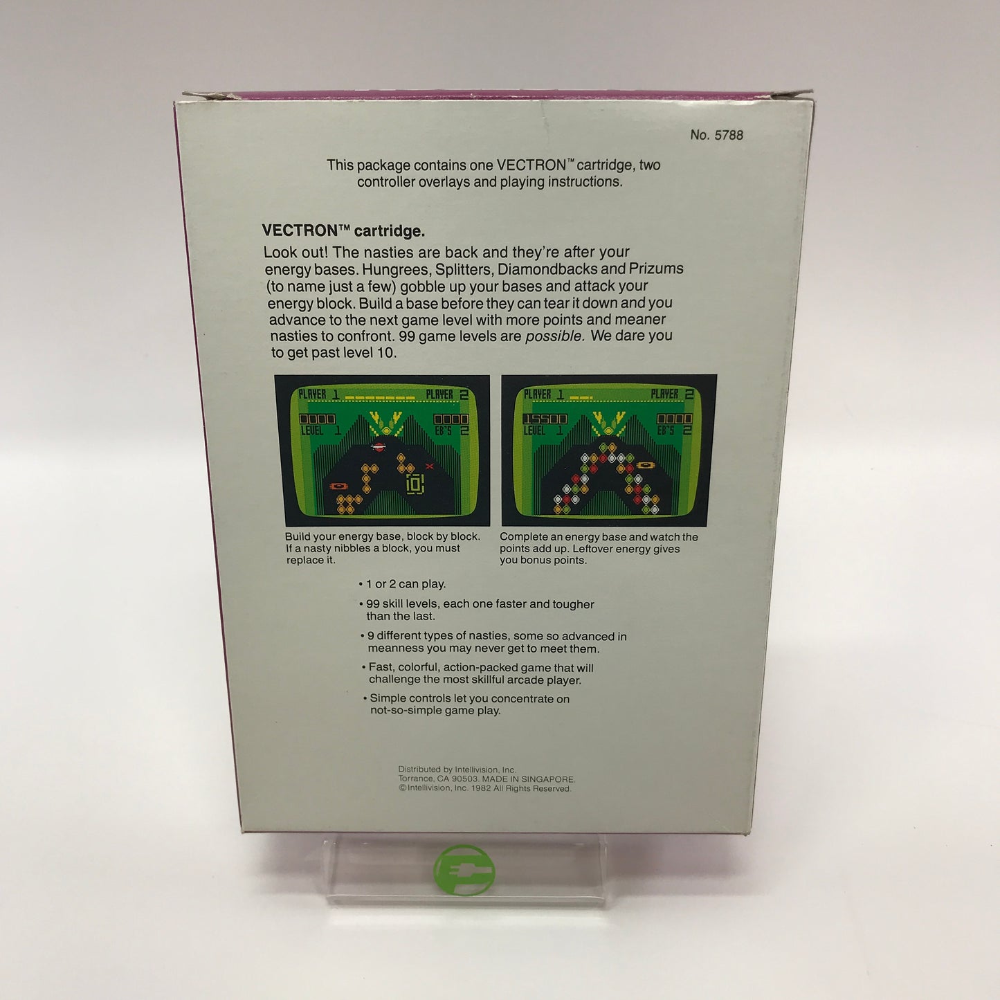 Vectron (Mattel Intellivision, 1981) Complete in Original Box, CIB
