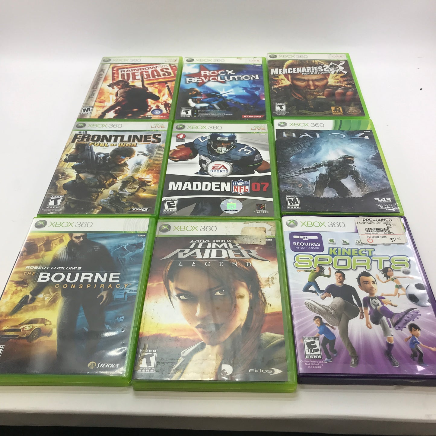 Lot of 133 Microsoft Xbox 360 Games [Call of Duty, Gears of War and More]