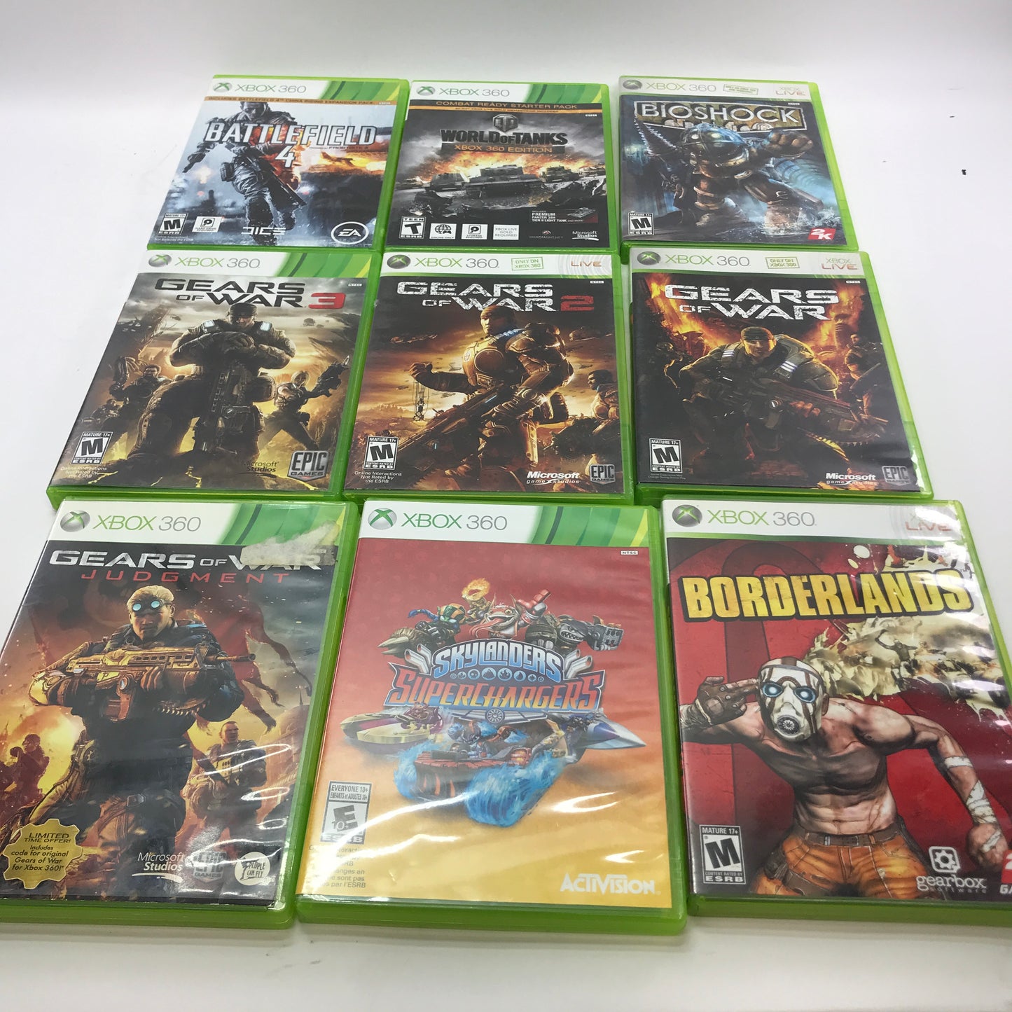 Lot of 133 Microsoft Xbox 360 Games [Call of Duty, Gears of War and More]