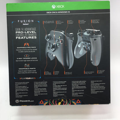Microsoft Fusion by PowerA Black w Original Box and All Replaceable Parts