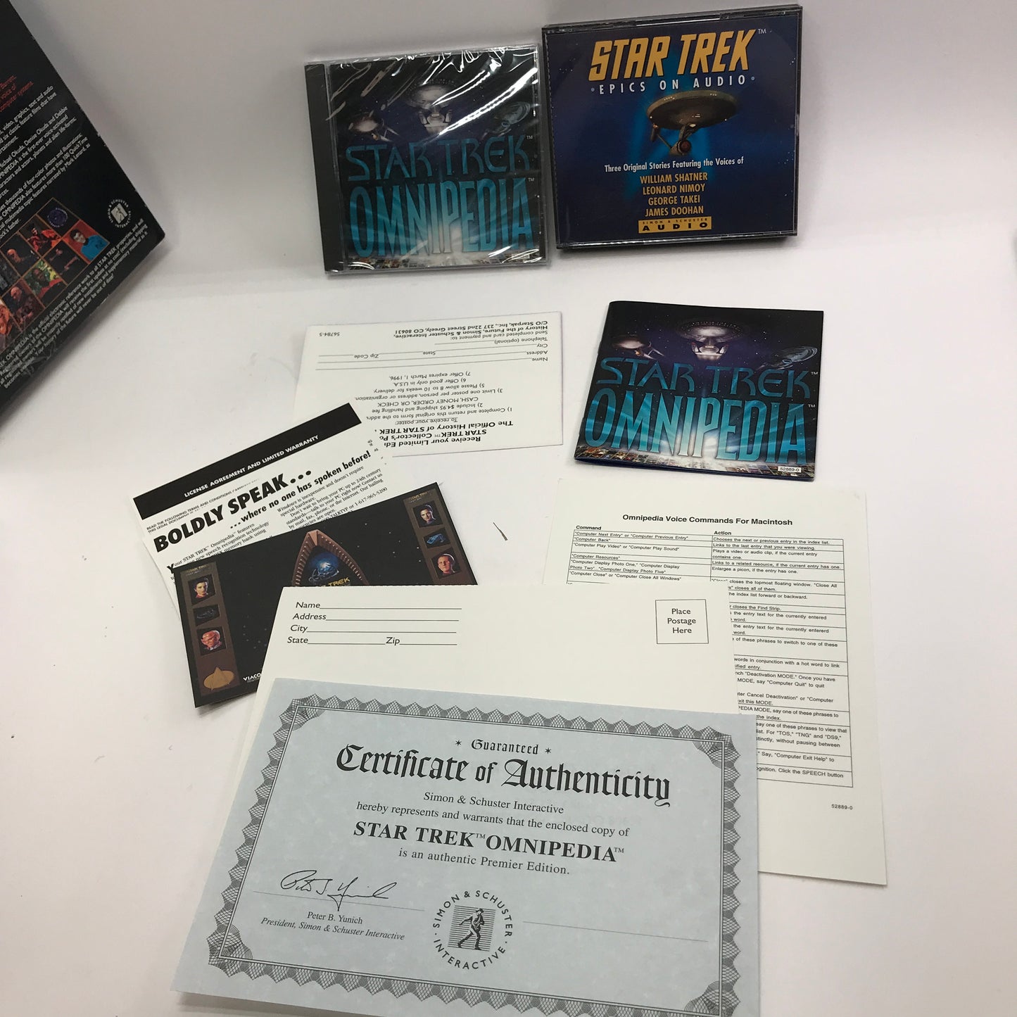 Star Trek Omnipedia (PC, 1995) Complete in Original Box, CIB
