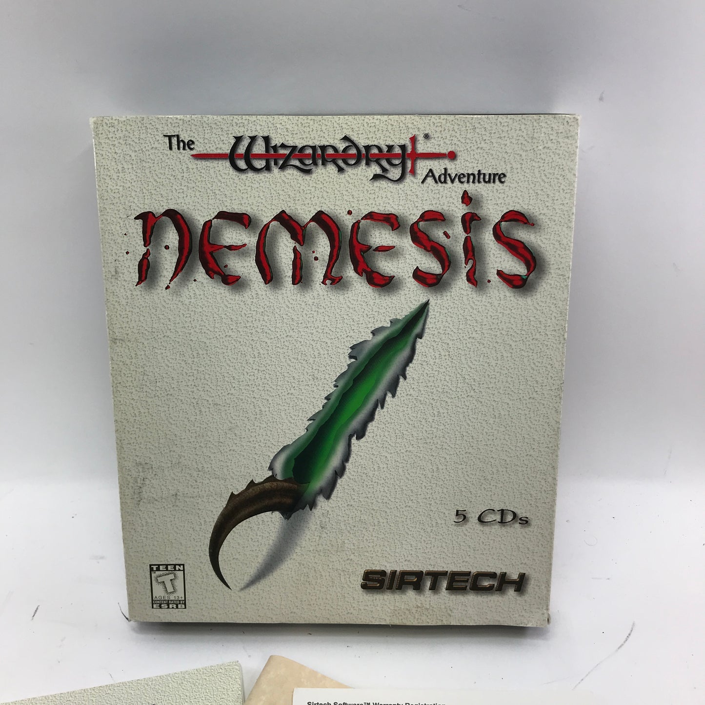 The Wizardry Adventure Nemesis (PC, 1996) Complete in Original Box w Manuals CIB