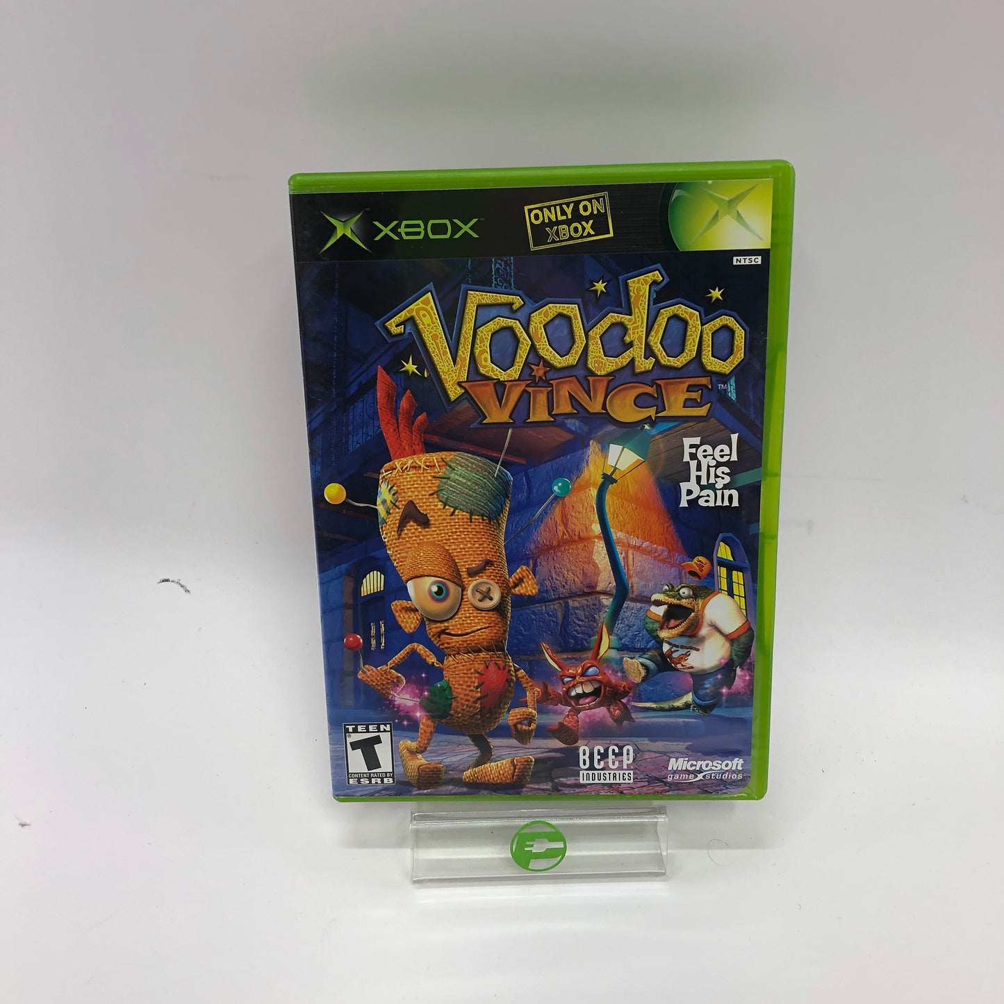 Voodoo Vince (Microsoft Xbox, 2003) Complete in Original Box w Manual, CIB
