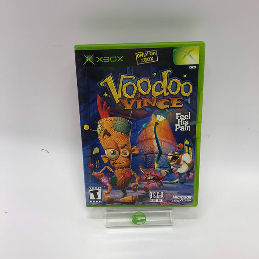 Voodoo Vince (Microsoft Xbox, 2003) Complete in Original Box w Manual, CIB