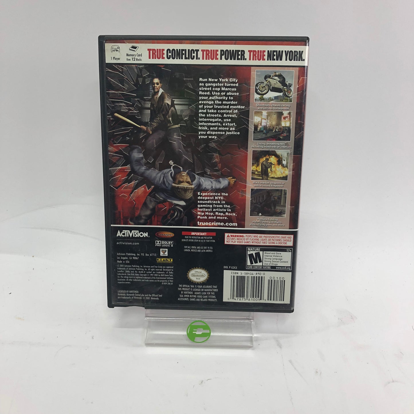 True Crime New York City (Nintendo GameCube, 2005) CIB