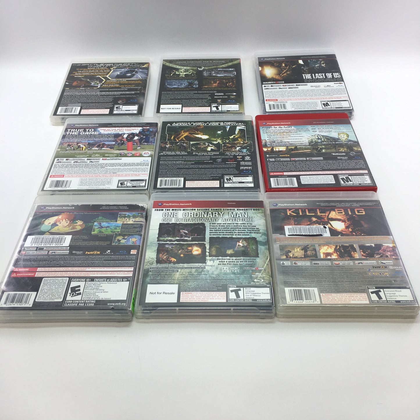 Lot of 57 Sony PlayStation 3 PS3 Games [Call of Duty, Grand Theft Auto and More]