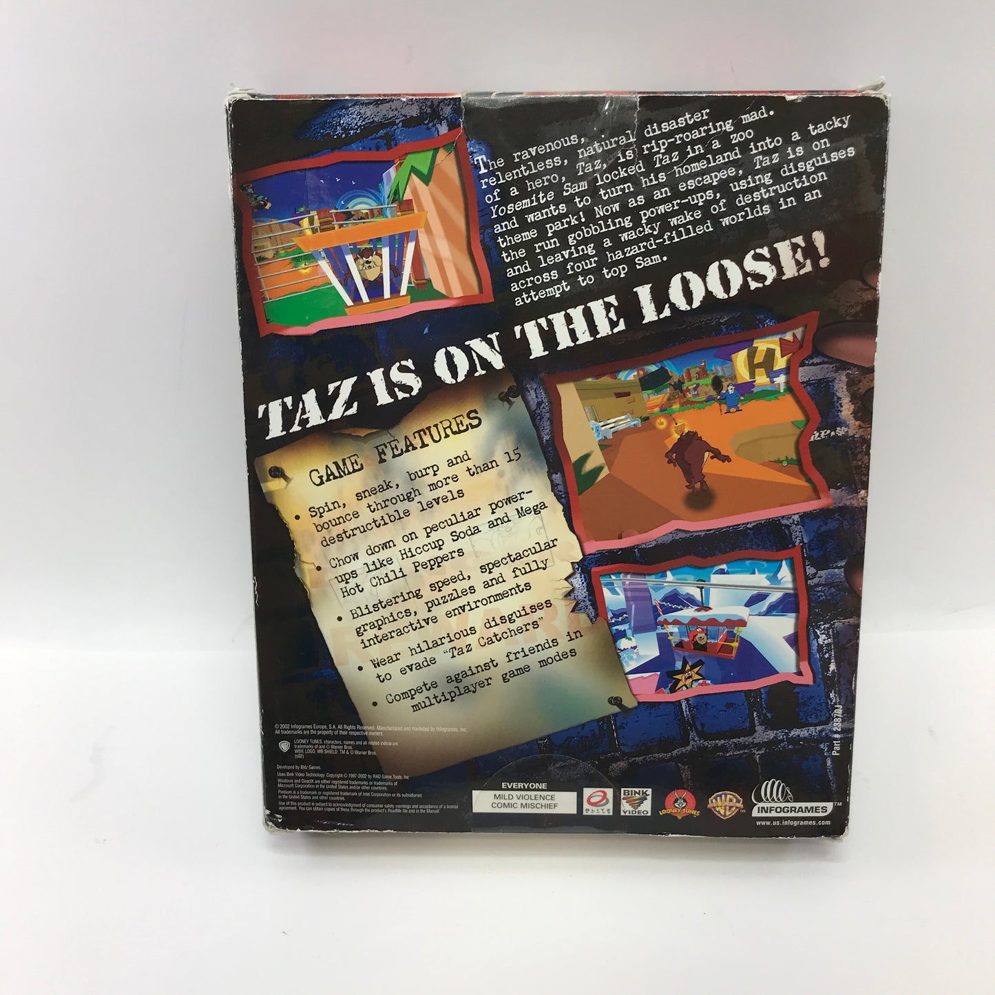 New Taz Wanted (PC, 2002) Factory Sealed