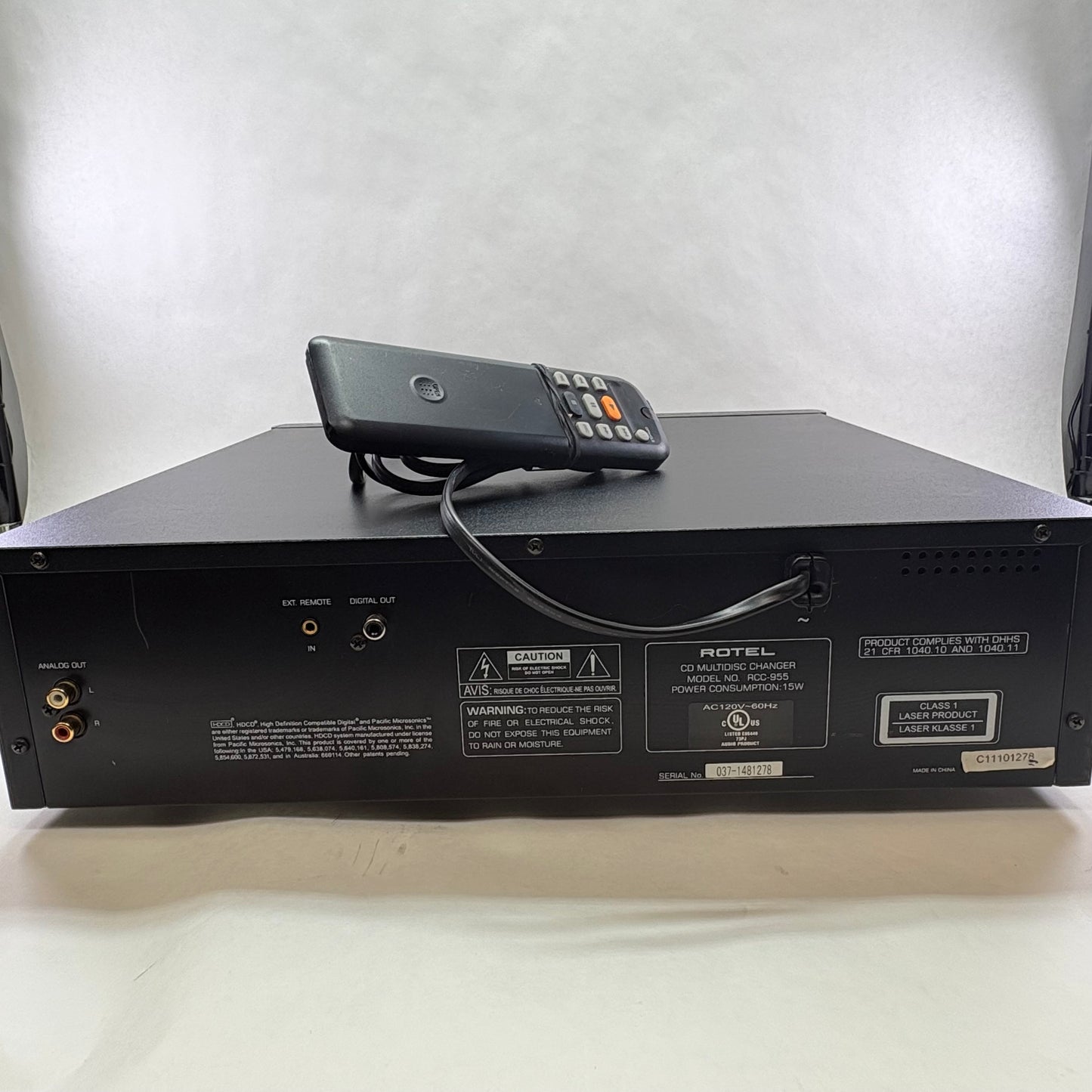 Rotel RC-955 5-Disc Carousel CD Changer