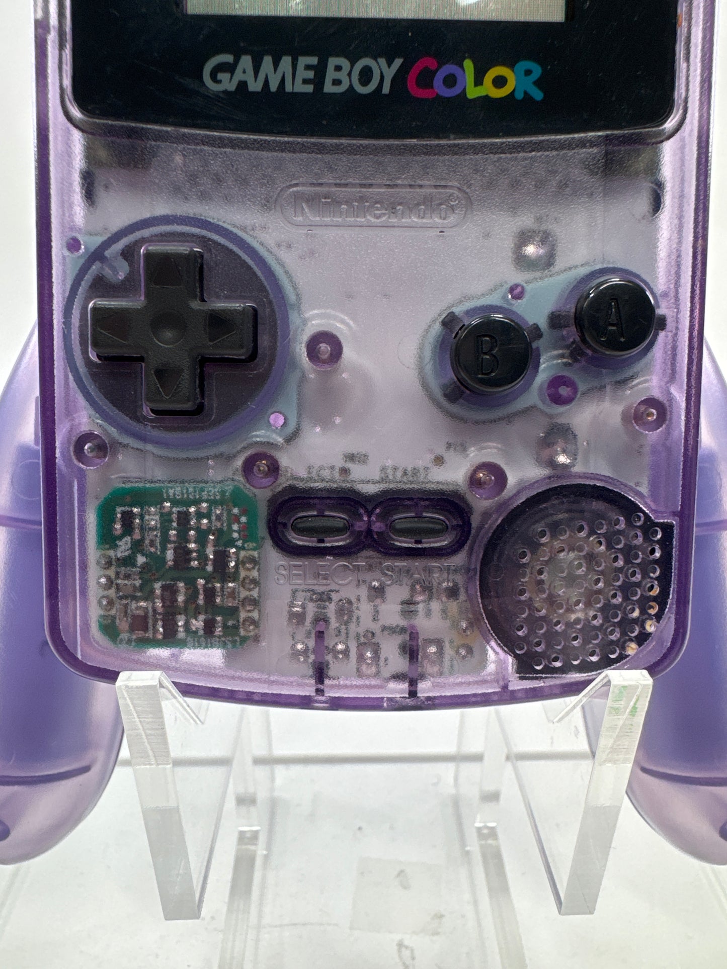 Nintendo Game Boy Color Handheld Game Console CGB-001 Translucent Atomic Purple