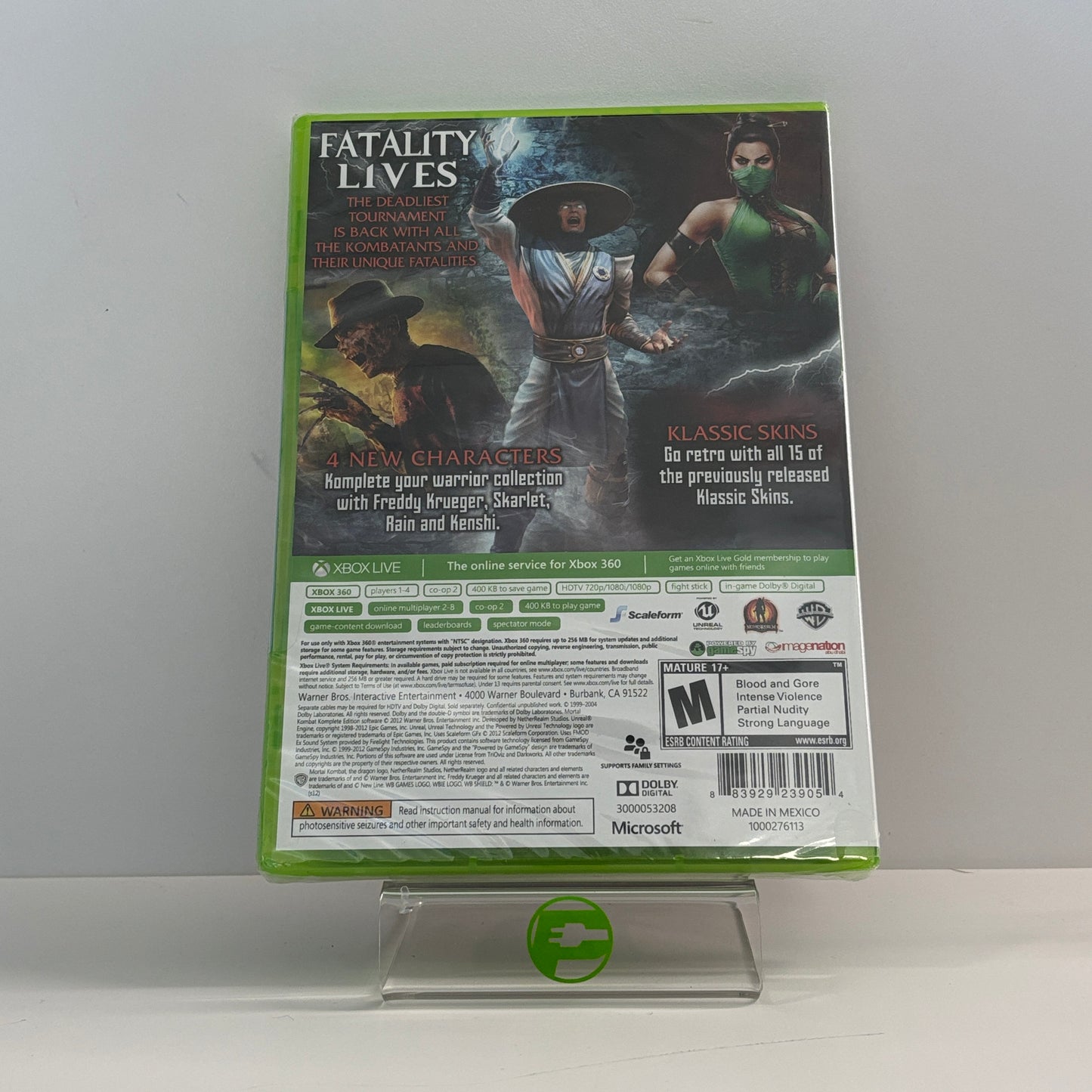 Factory Sealed New Mortal Kombat [Komplete Edition] (Microsoft Xbox 360, 2012)