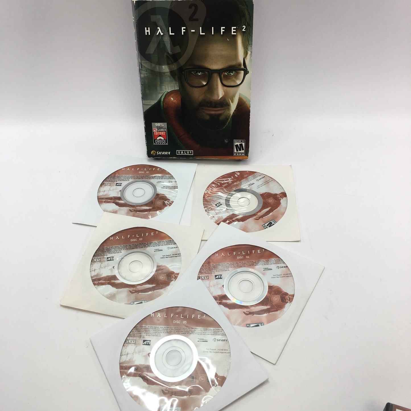 Half-Life 2 and Half-Life 2 Episode One PC Bundle, Both w Boxes, No Manuals