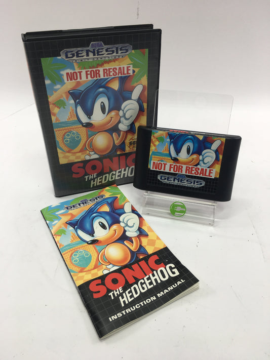Sonic the Hedgehog (Sega Genesis, 1991) Complete in Box, Tested, Fully Working