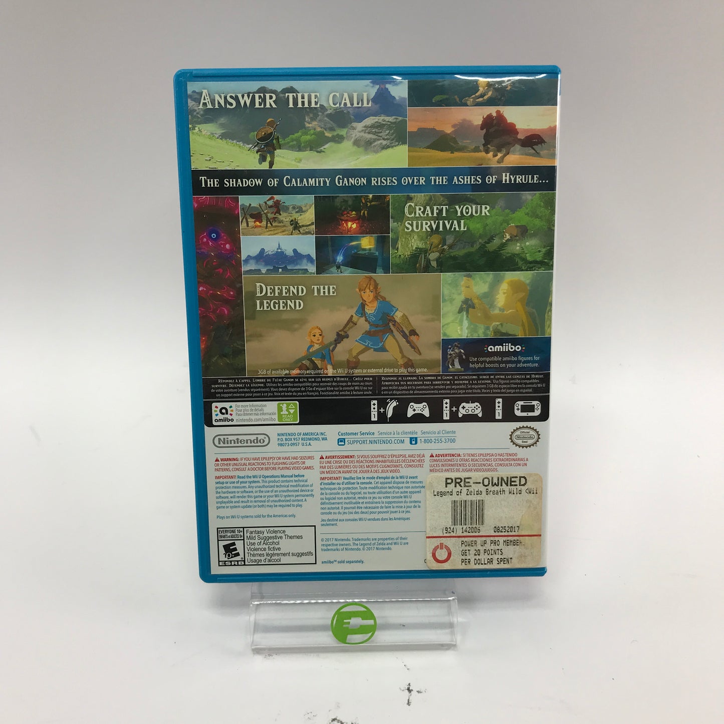 Zelda Breath of the Wild (Nintendo Wii U, 2017) Complete in Original Box, CIB