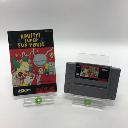 Krusty's Super Fun House (Super Nintendo SNES, 1992) Tested Works
