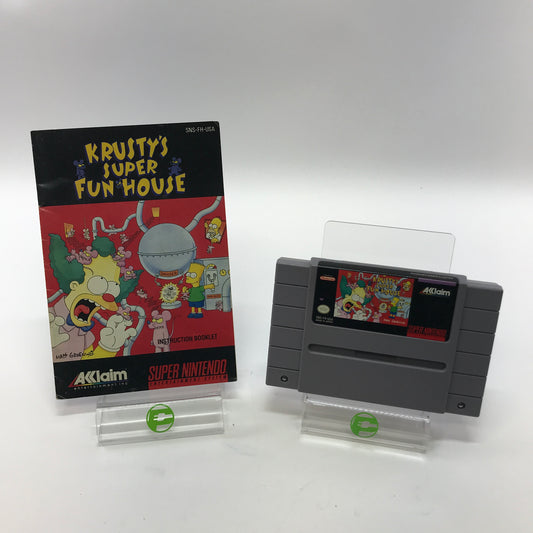 Krusty's Super Fun House (Super Nintendo SNES, 1992) Tested Works