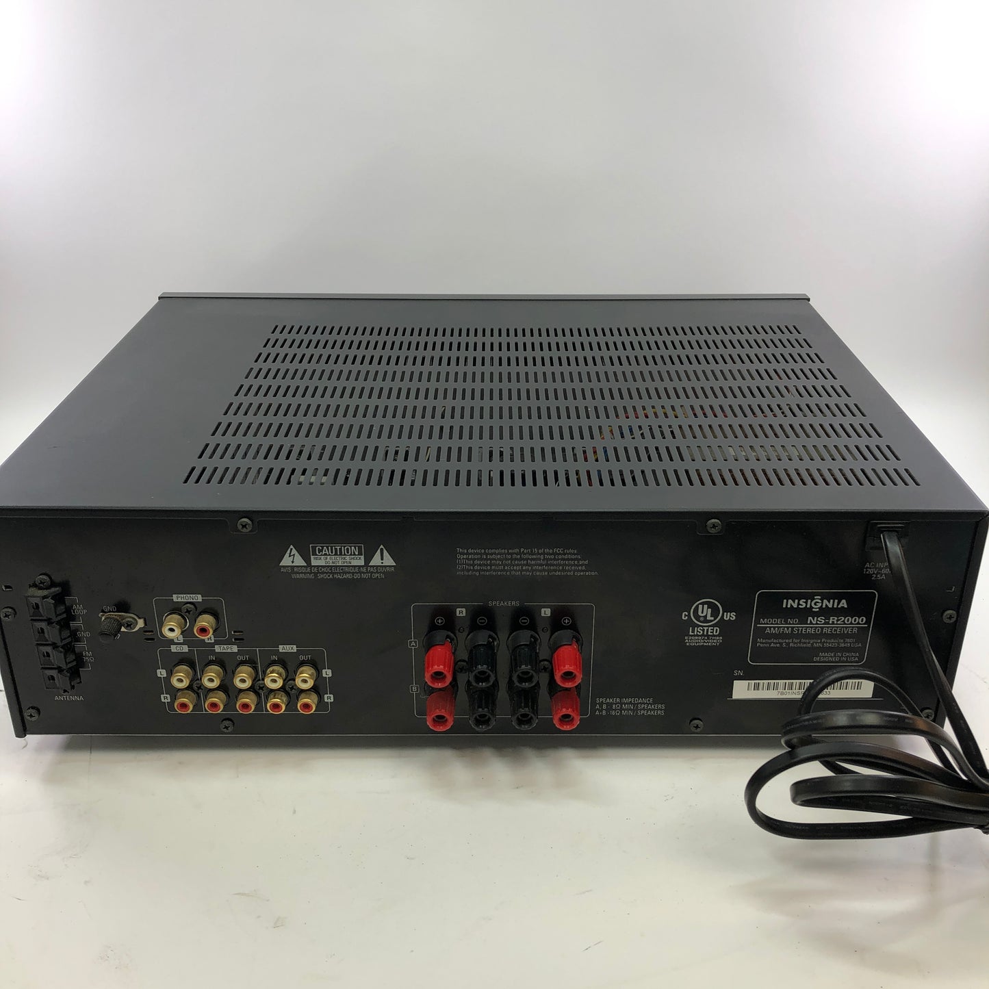 Insignia NS-R2000 AM/FM Stereo Receiver