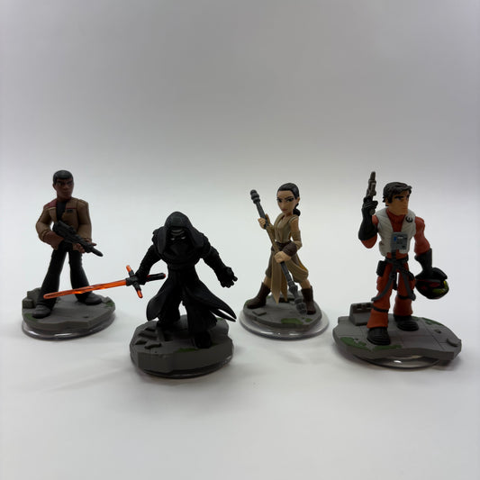 Lot of 4 Disney Infinity 3.0 Star Wars The Force Awakening Game Toy Figures INF