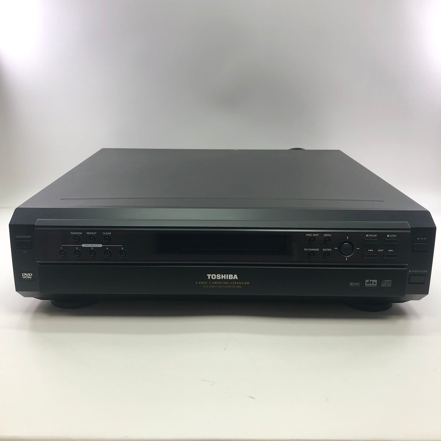 Toshiba SD-2805U CD/DVD 5 Disc Carousel Player, Tested, Working