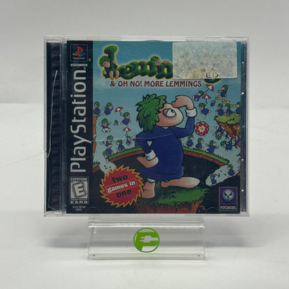 Lemmings and Oh No More Lemmings (Sony PlayStation 1 PS1, 1997)