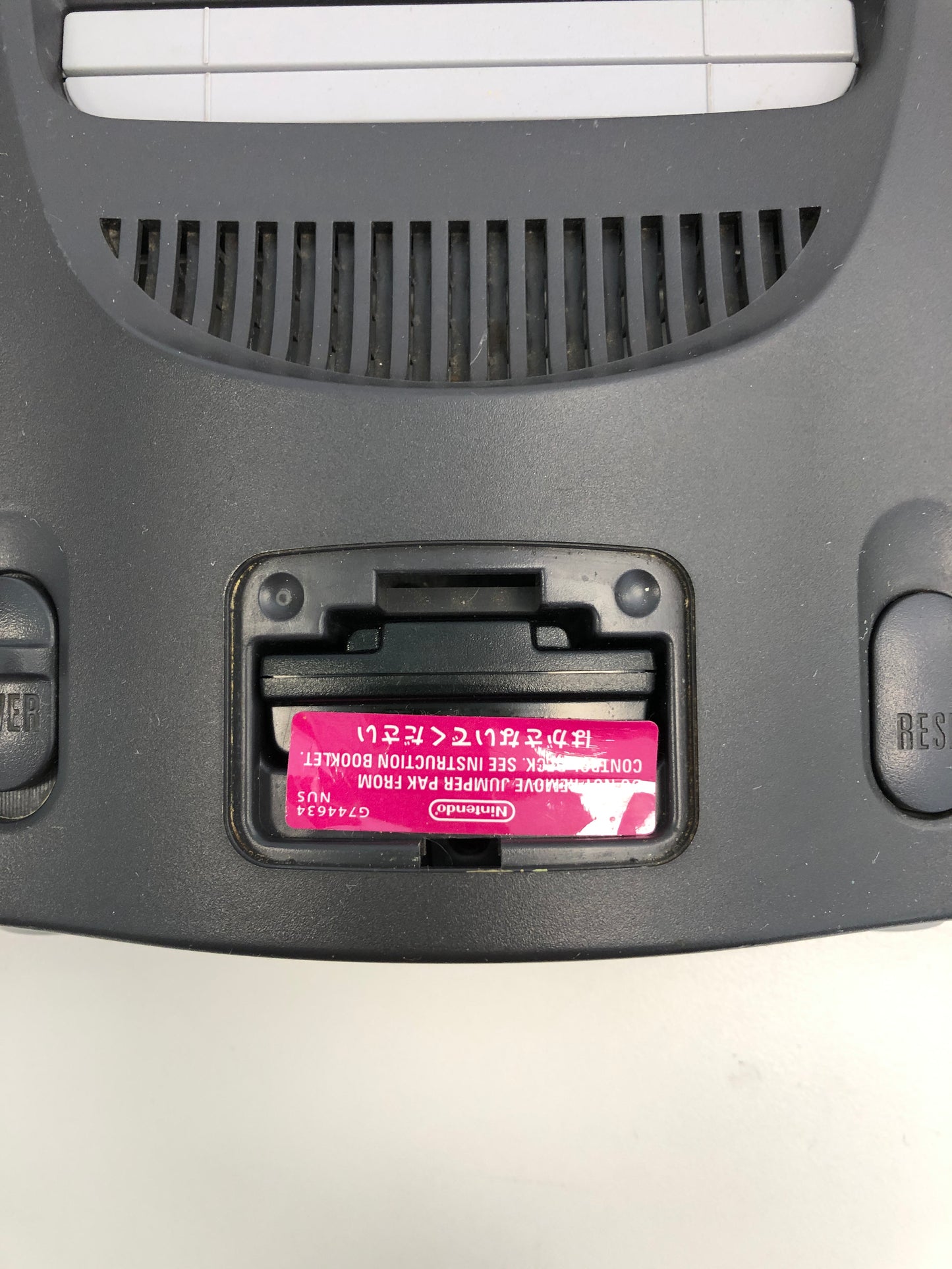 Nintendo 64 With 2 Atomic Purple Controllers Video Game Console NUS-001 Black
