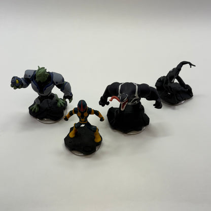 Lot of 4 Disney Infinity 2.0 Marvel Spiderman Game Toy Figures INF