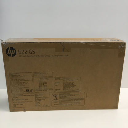 HP E22 G5 21.5" FHD Monitor 5ms 75Hz 1000:1 250 nits DisplayPort HDMI Anti-Glare