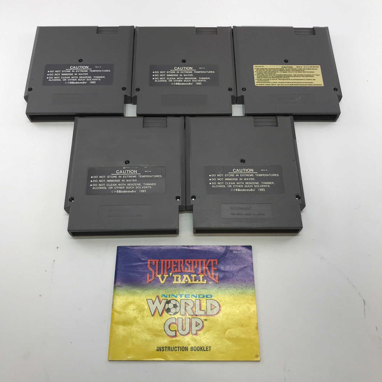 Lot of 5 Nintendo NES Games Sports